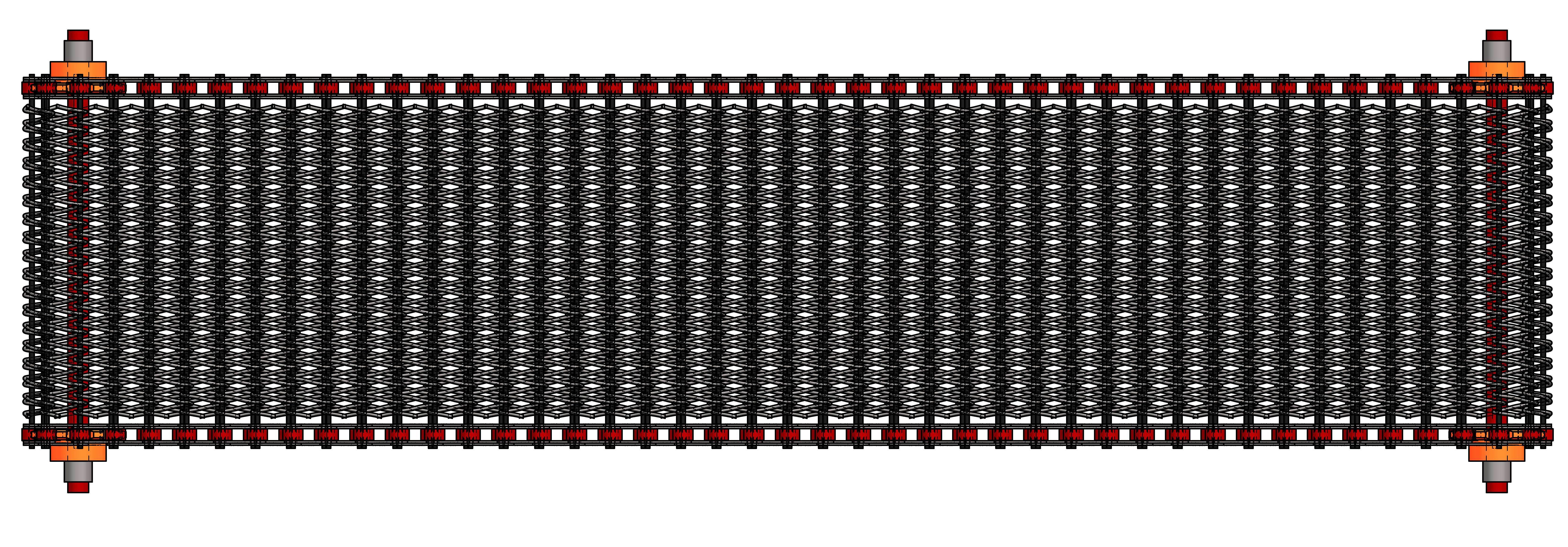 metallic金属输送带结构3D图纸 STP IGS格式